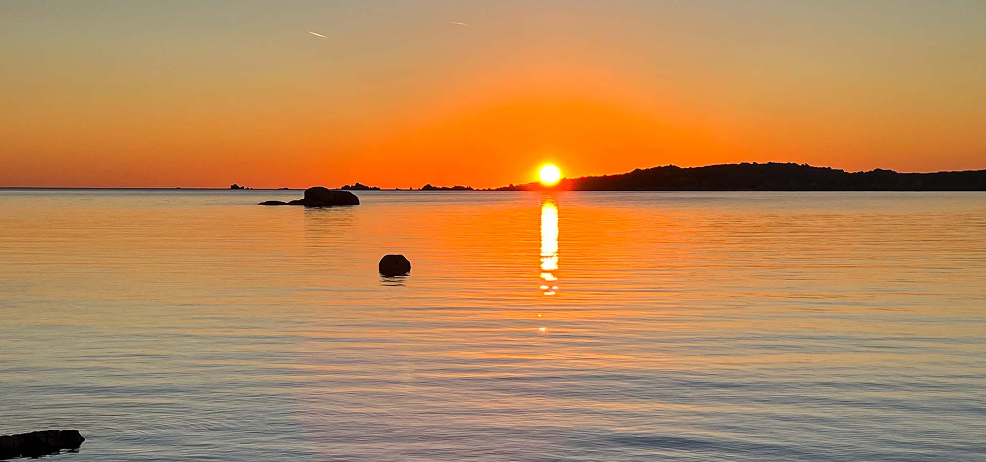 Camping Kevano plage chevano coucher de soleil