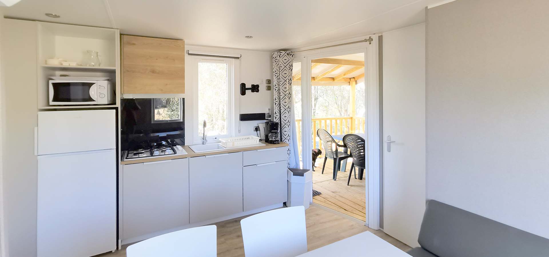 Camping kevano bungalow Boisrame cuisine