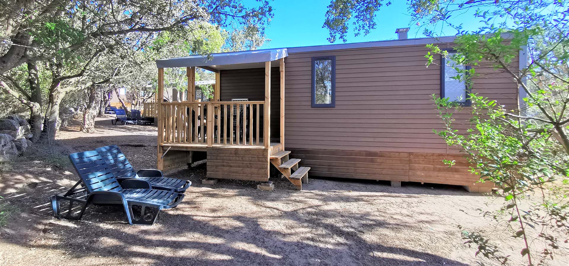 Camping kevano bungalow Bruyere vue generale