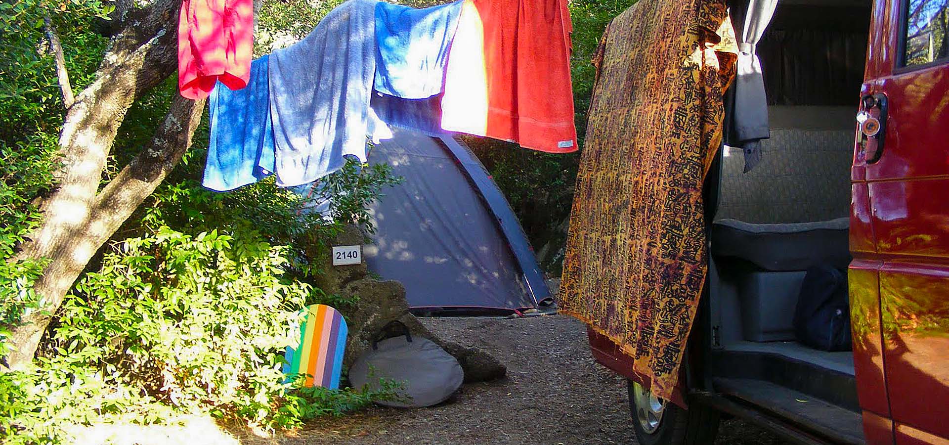 Camping kevano emplacements van tente