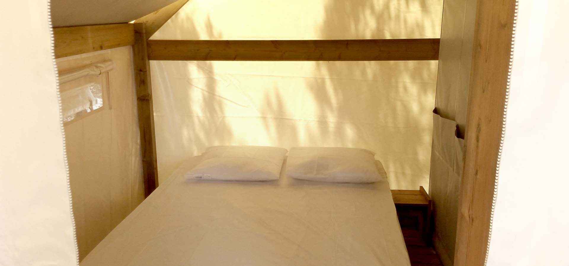Camping kevano toile arbouse chambre principale