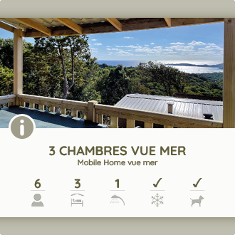 Mobile-home 3 chambres - Vue mer