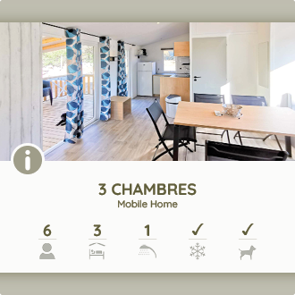 Mobile-home 3 chambres