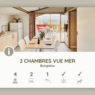 Mobile-home 2 chambres - Vue mer