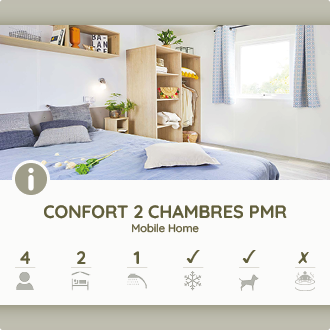 Mobil-home 2 chambres CONF PMR